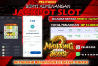 BUKTI JP SLOT MAHJONG WAYS JP BESAR PG SOFT 12 MARET 2025